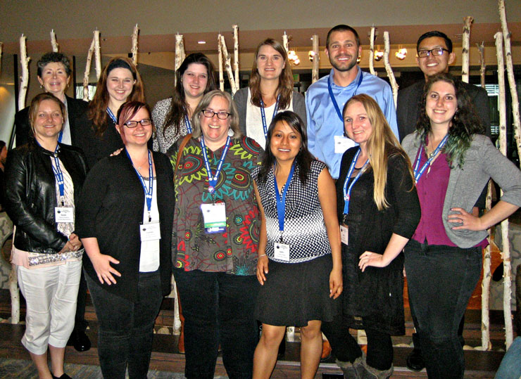 Faculty and students at the RMPA conference. 